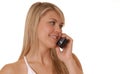 Lovely Girl on Cell Phone Royalty Free Stock Photo