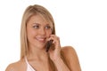 Lovely Girl on Cell Phone Royalty Free Stock Photo