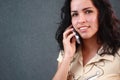 Lovely girl talking on a cell phone Royalty Free Stock Photo