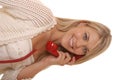 Lovely Girl on Telephone Royalty Free Stock Photo