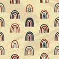 Lovely hand drawn patriotic seamless pattern, USA doodle background, great for 4th of July textiles, wrapping, banners, wallpapers