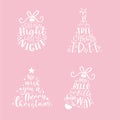 Lovely hand written Christmas design with various sayings and phrases from popular christmas songs