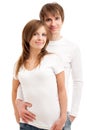 Lovely happy couple smiling Royalty Free Stock Photo