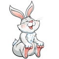 Lovely happy laughing bunny