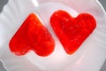 Lovely Heart-Shaped Cakes Royalty Free Stock Photo