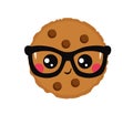 Lovely hipster cookie with glasses.