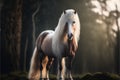 Lovely Icelandic horse or pony in the forest