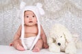 Lovely Infant and Toy Royalty Free Stock Photo