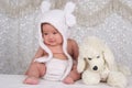 Lovely Infant and Toy Royalty Free Stock Photo