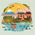 Lovely Japan travel poster