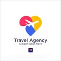 Lovely Journey travel logo design vector, best for travel agency, holiday, business company logo inspiration Royalty Free Stock Photo