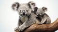 Lovely Koala Bear with Baby Royalty Free Stock Photo