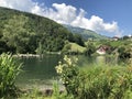 Lovely lake in Werdenberg in Switzerland 16.7.2019