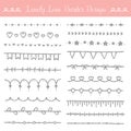 Lovely line border design kit - femine and cute ornament collection