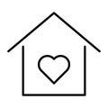 Lovely line home icon Royalty Free Stock Photo