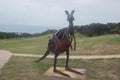 Metal Kangaroo Artwork at the Cape Otway Lighthouse