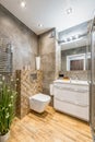 Lovely modern bathroom in a luxury apartament for rent