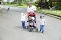 Lovely Mother with Her Children Royalty Free Stock Photo