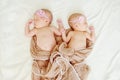 Lovely newborn twins