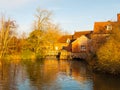 Lovely old constable mill house flatford river surface autumn tr