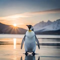 Lovely penguin - ai generated image Royalty Free Stock Photo
