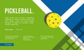 Lovely pickleball background design with color combination