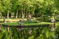 Lovely Pond in Hofgarten, Bayreuth in Germany