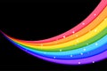 Lovely rainbow colorful lines background