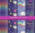 Lovely rainbow seamless pattern