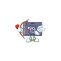 A lovely retro camera Cupid with arrow and wings