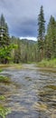 Lovely River hidden between the mountains