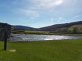 The lovely river running through burnsall Royalty Free Stock Photo