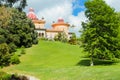 Lovely romantic palace and park ensemble in Sintra, Portugal - Montserrat Palace Royalty Free Stock Photo