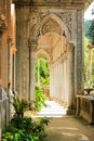 Lovely romantic palace and park ensemble in Sintra, Portugal - Montserrat Palace Royalty Free Stock Photo