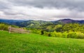Lovely rural scenery of Carpathians