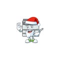 A lovely Santa professional office copier mascot picture style with ok finger