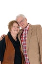 Lovely senior couple hugging. Royalty Free Stock Photo
