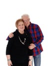 Lovely senior couple hugging. Royalty Free Stock Photo