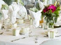Lovely set table for a party Royalty Free Stock Photo