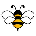 Lovely simple design of a yellow and black bee