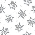 Lovely snowflake seamless pattern background