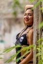 A Lovely Spanish Model Poses In The Abandoned Ruins Of A Hacienda In The Mexican Province Of Yucatan Mexico Royalty Free Stock Photo