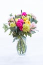 Lovely spring colorful bouquet in a vase