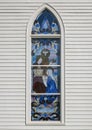 A lovely stained glass window at the Immaculate Conception Catholic Church in the City of Jefferson, Texas.