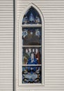 A lovely stained glass window at the Immaculate Conception Catholic Church in the City of Jefferson, Texas.