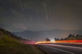 star trails photography in jalan pantai temiang