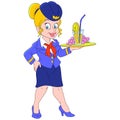 Lovely stewardess