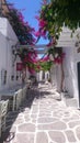 Lovely street in Paros Greece