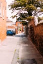 Lovely streets of England, atmospheric houses Royalty Free Stock Photo