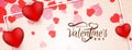 Lovely stylish Happy valentine`s day banner design